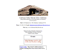 Tablet Screenshot of californiavalleymiwok.com